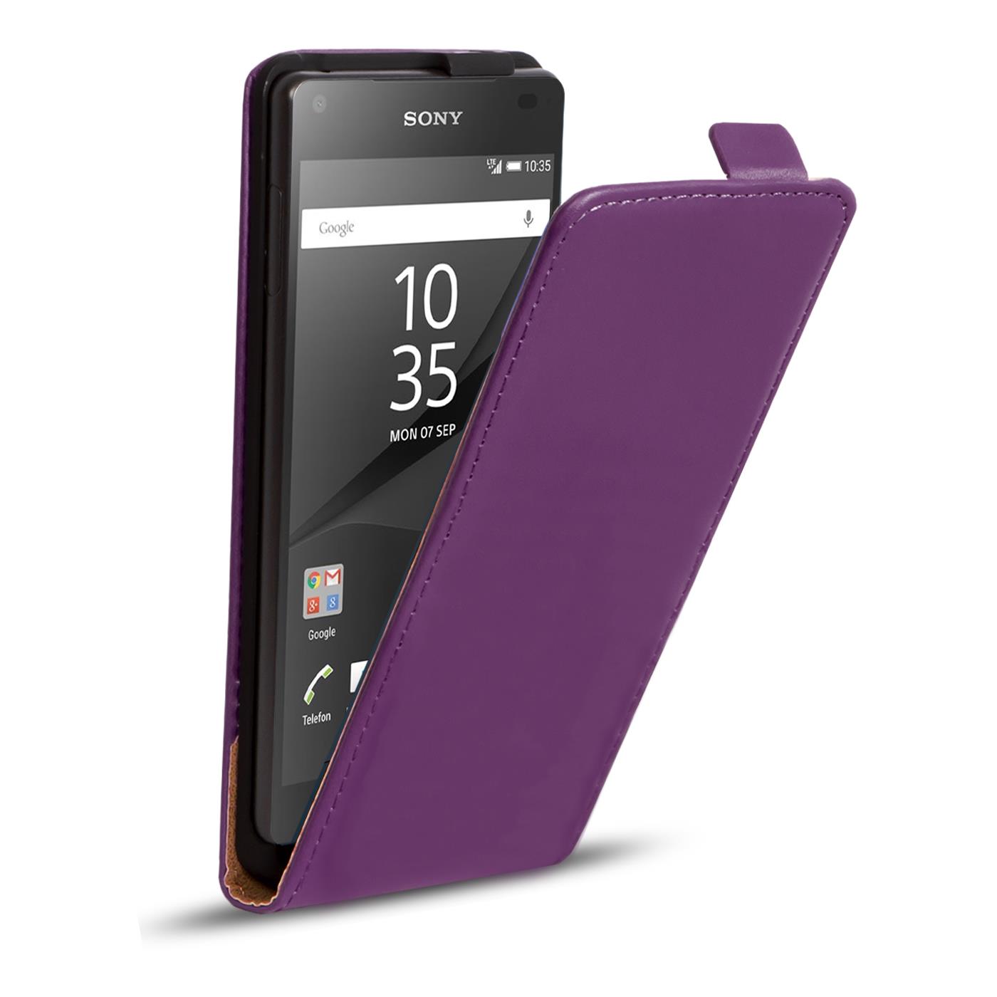Voltear para arriba caso Sony Xperia Z5 Premium Slim cubierta a prueba de choques Cuero PU Bolso Shell 