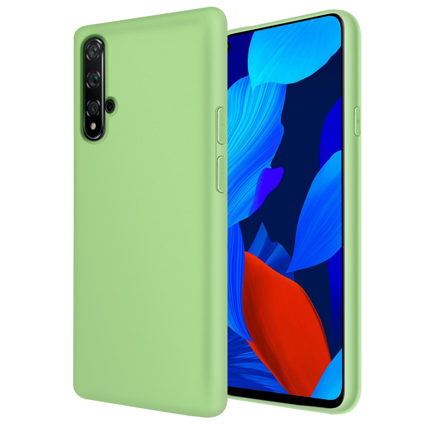 Hülle für Huawei Nova 5T Handy Schutz Cover Silikon Gel Case Handyhülle