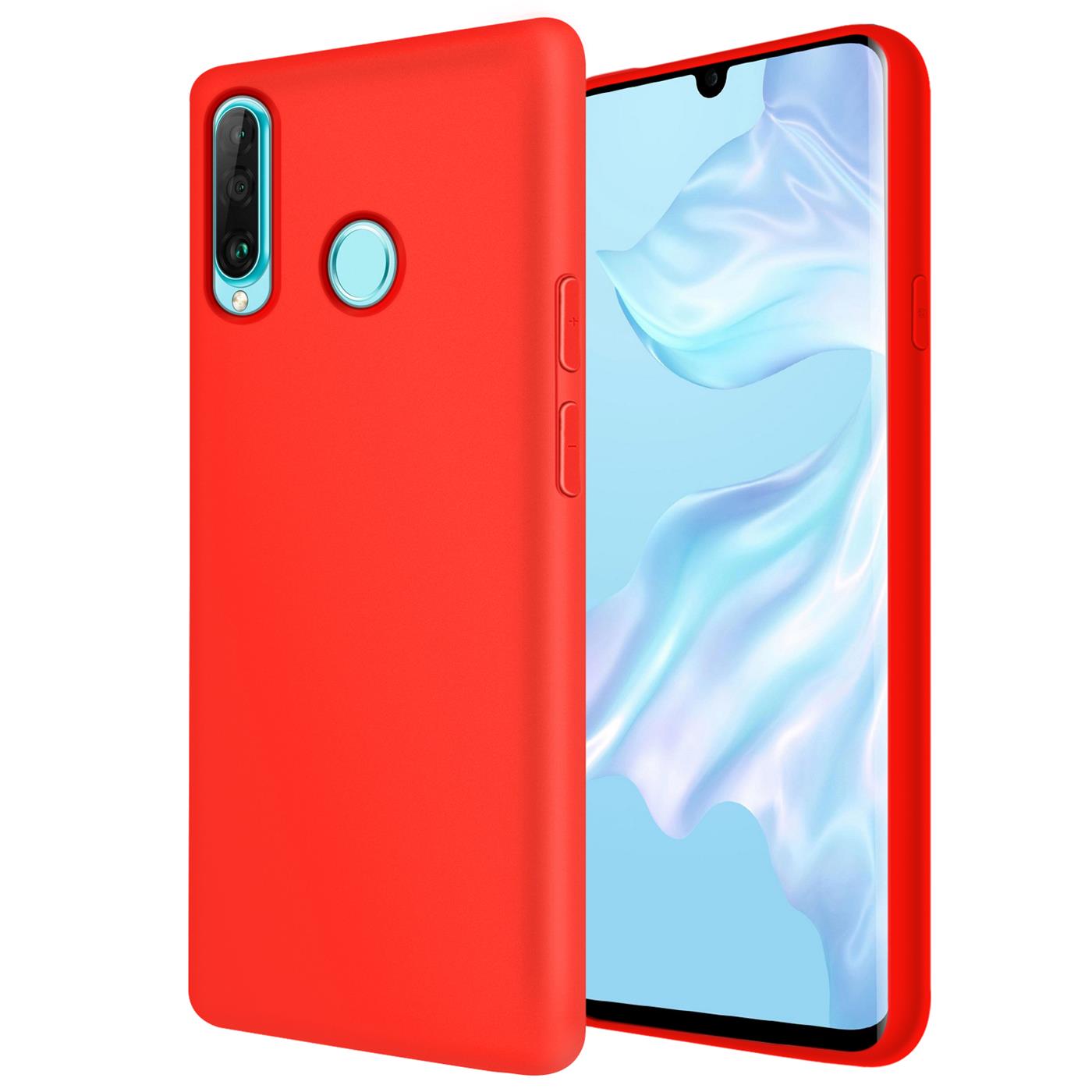 Hülle Huawei P30 Lite Handy Schutz Cover Silikon Gel Case Handyhülle