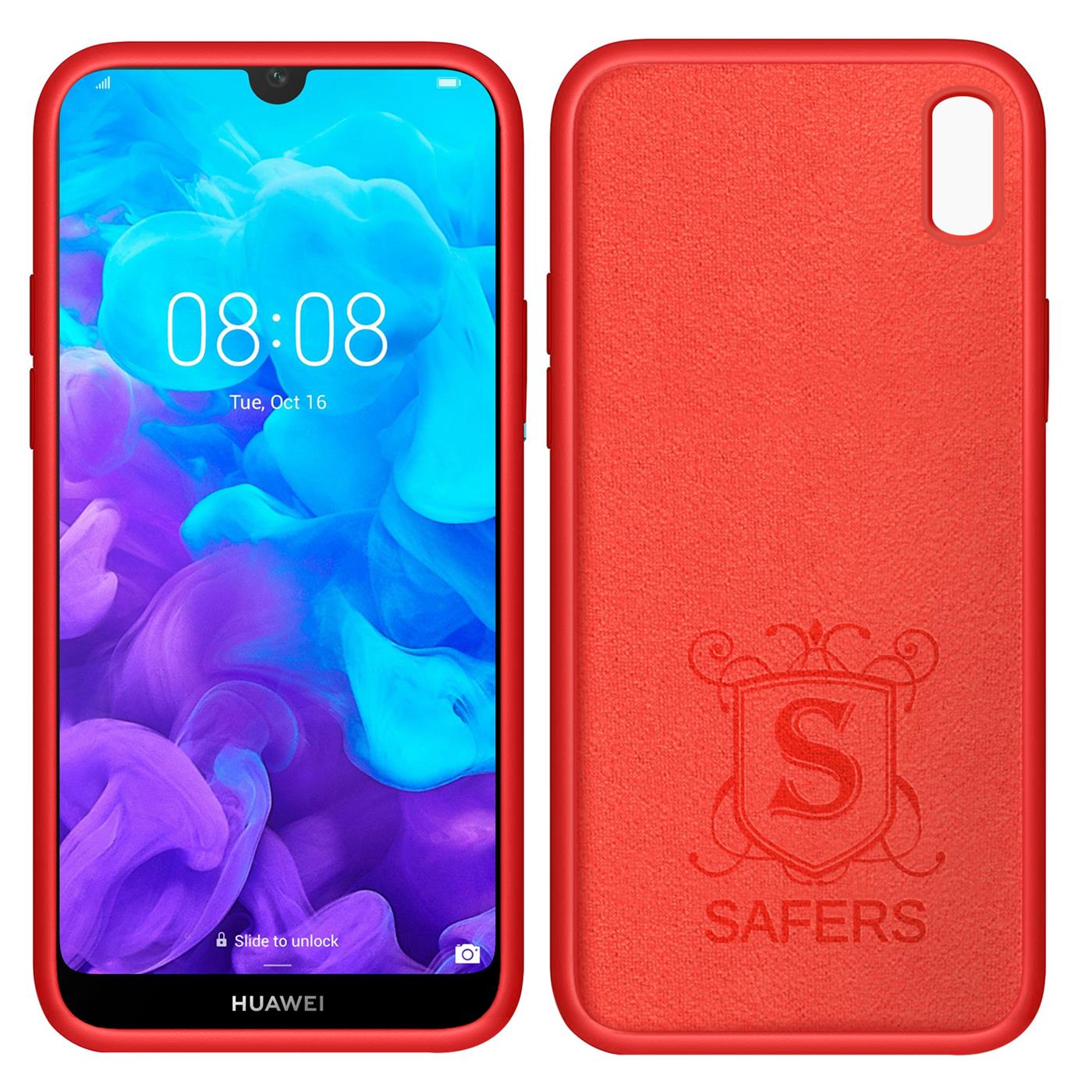 Hülle für Huawei Y5 2019 Handy Schutz Cover Silikon Gel Case Handyhülle