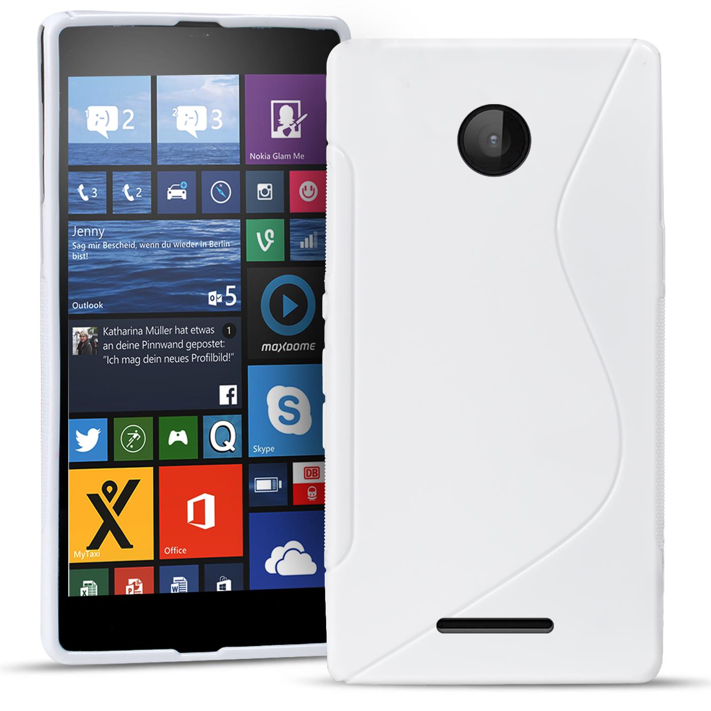 handy hülle für microsoft lumia 435 silikon case slim cover