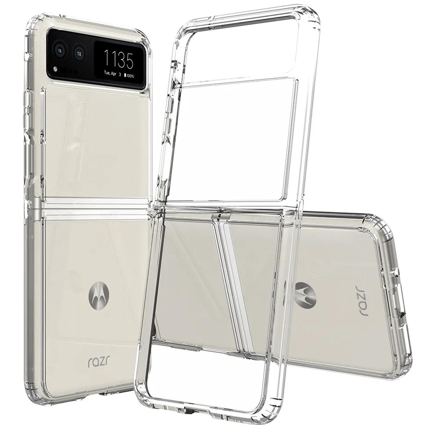 Coque Rigide Transparente Caseswill Pour Motorola Razr 40/50/60 Ultra - Protection Choc, Compatible Qi - Neuve