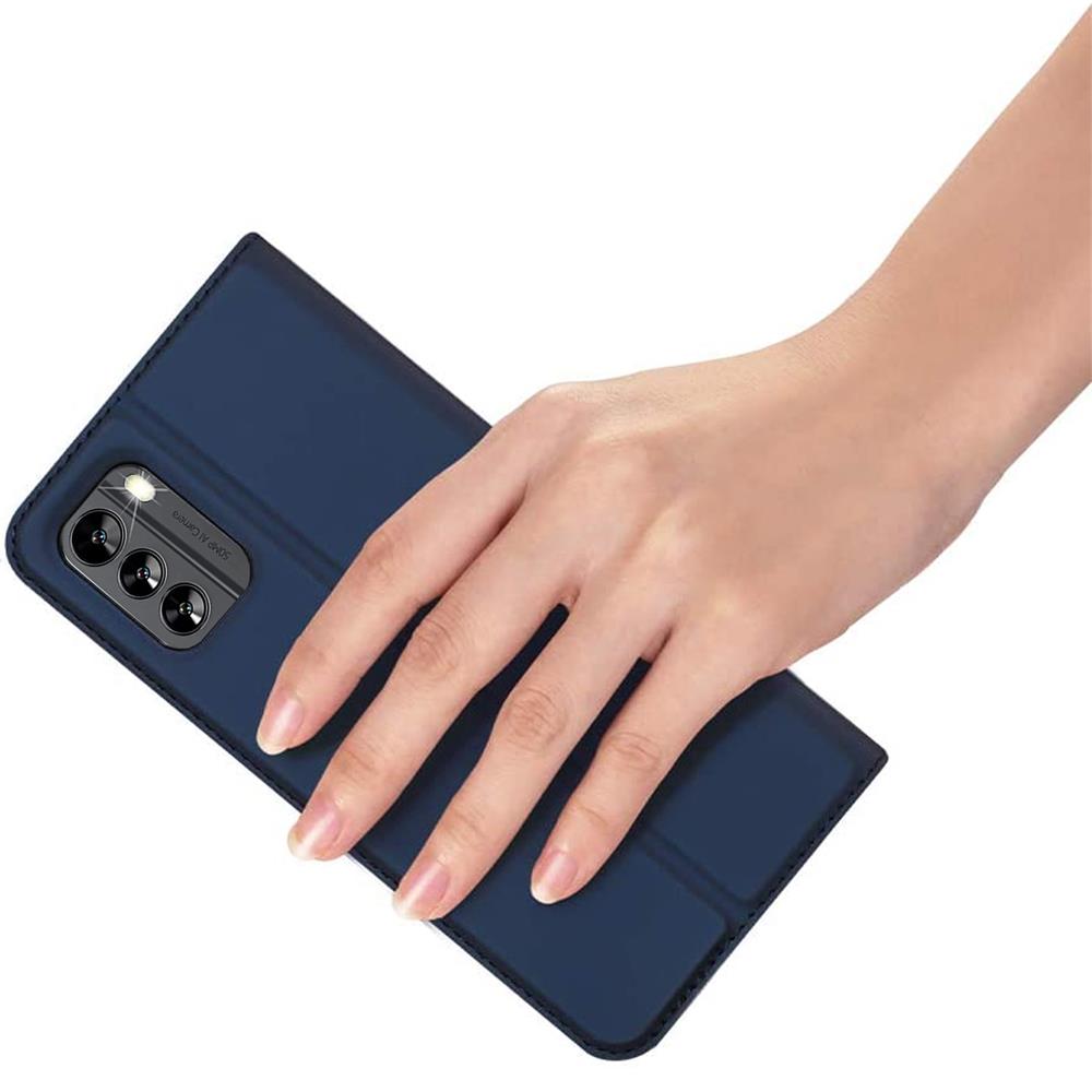 Shopping Für Nokia G60 5G PU Leder Rfid-blockierung Brieftasche Hülle  Magnetische Automatisch Absorbierte Faltbare Ständer Schutzabdeckung - Blau  in China