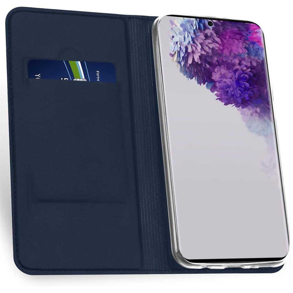 Schwarz 6,7 Zoll integr. Magnet Premium Handy Flip Cover für Galaxy S20 Plus Hülle Book Case PU Leder Tasche Verco Handyhülle für Samsung Galaxy S20+