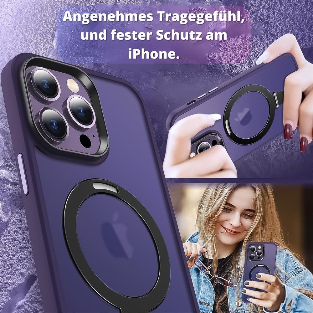 Hybrid Luxury Case für iPhone 15 Pro Max Hülle Magnetring