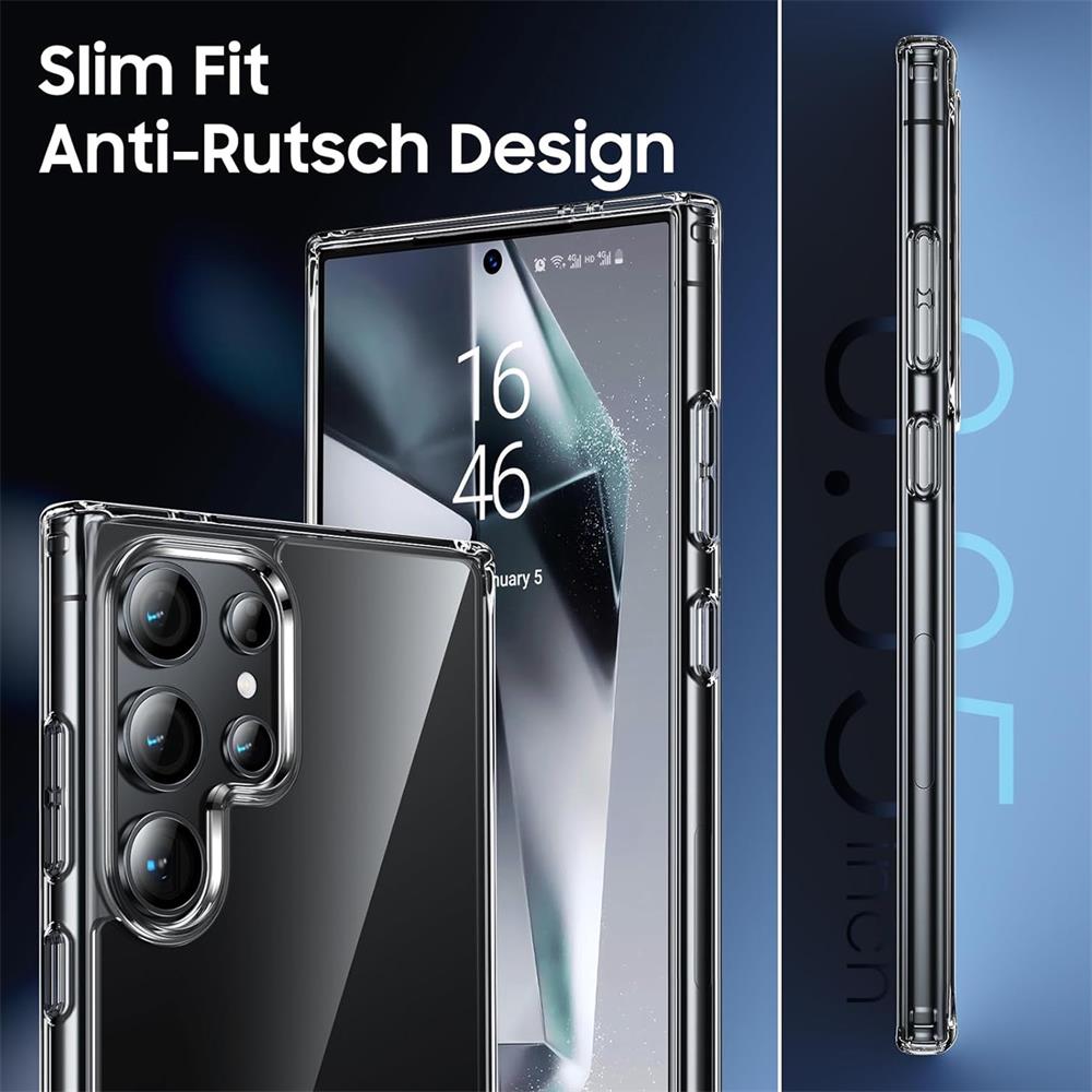 Schutzhülle für Samsung Galaxy S24 Ultra Hülle Transparent Slim