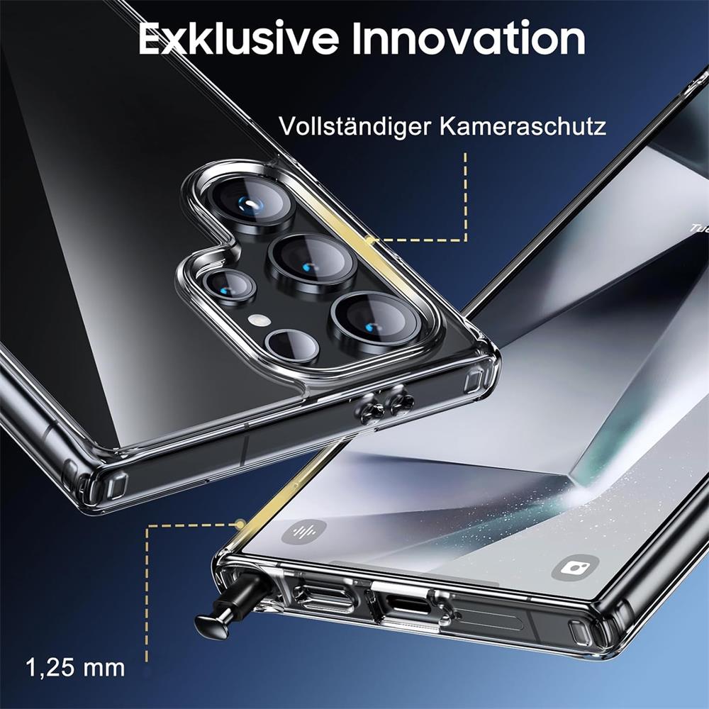 Schutzhülle für Samsung Galaxy S24 Ultra Hülle Transparent Slim Cover Clear  Case