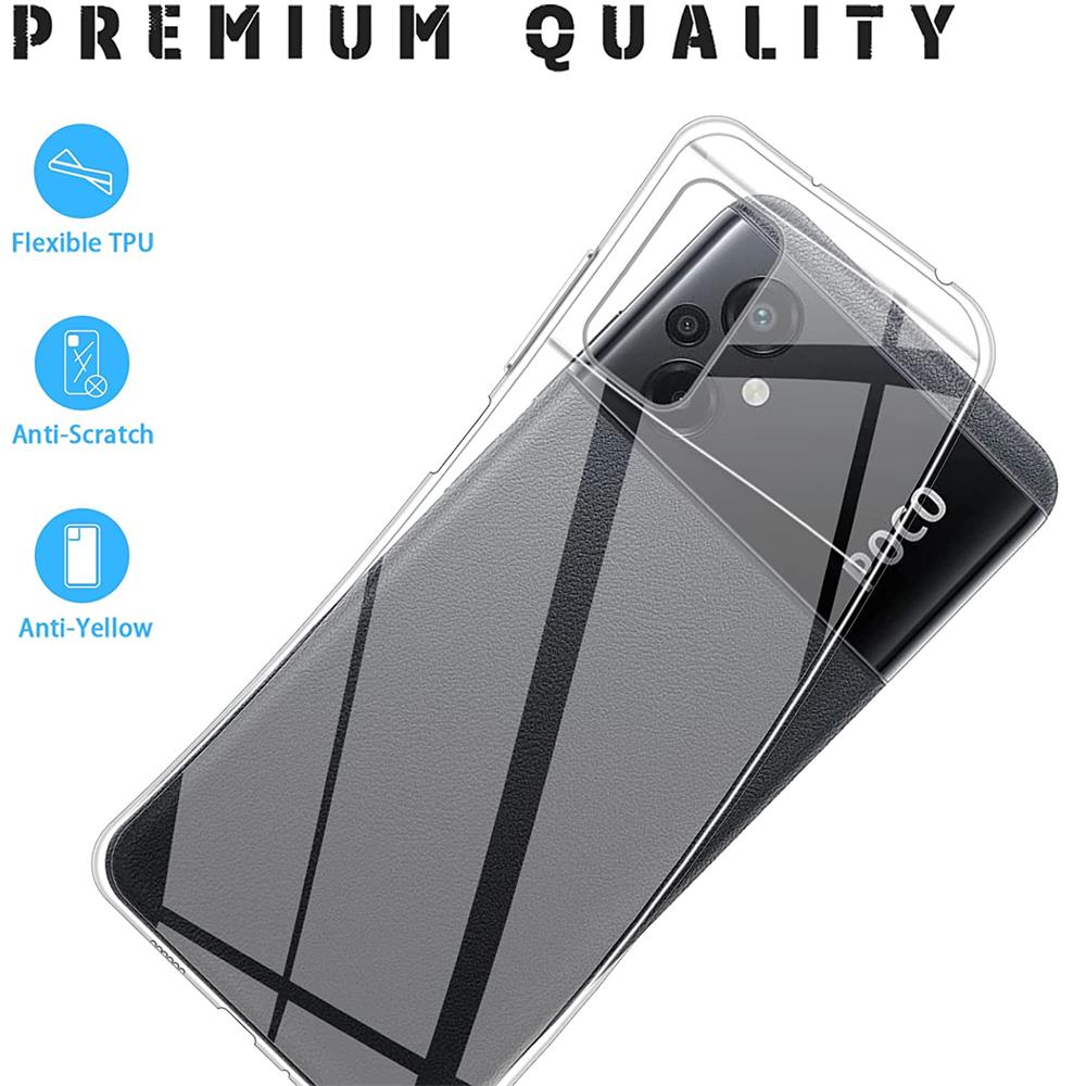 Schutzhülle für Xiaomi Poco M5 Hülle Transparent Slim Cover Clear Case