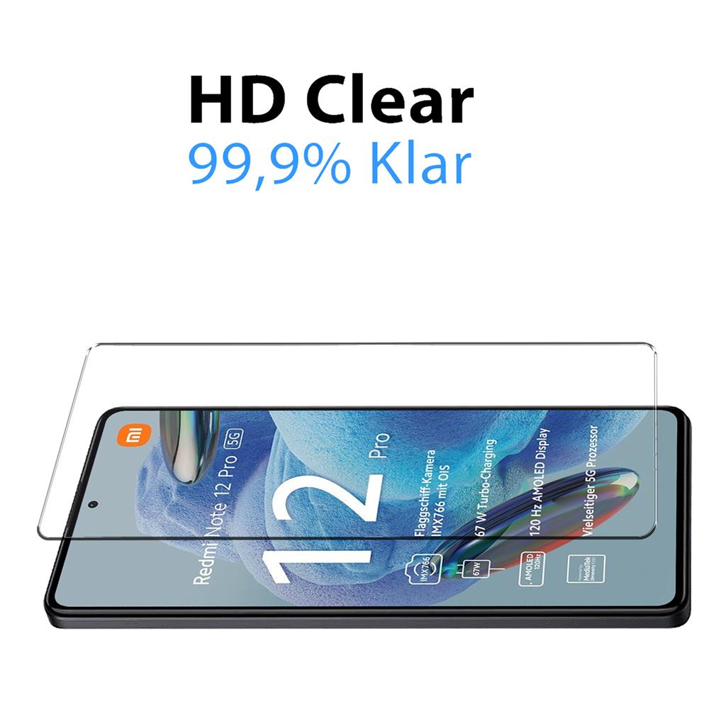 Für Xiaomi Redmi Note 12 Pro + 5G Hartglas Kamera Objektiv  Displayschutzfolie