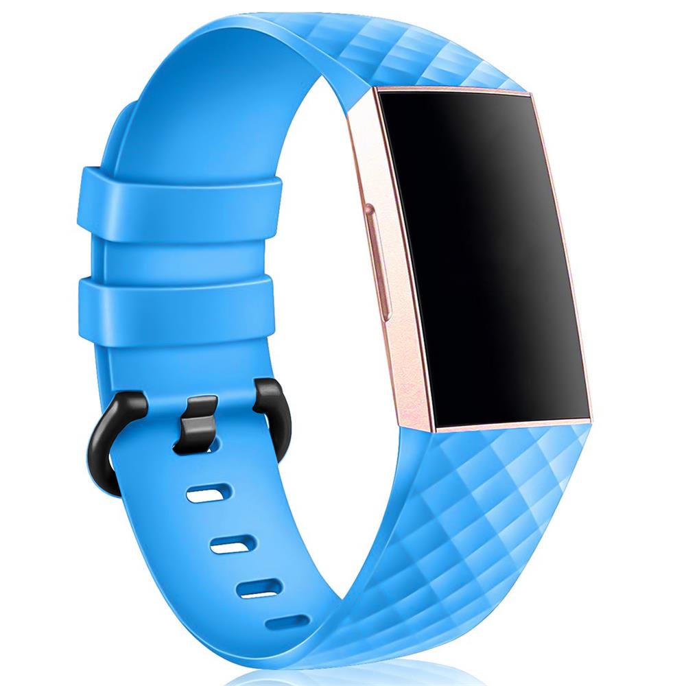 Sport Armband Gr. Ersatzband Fitbit Charge 3, Silikon S 4 Band Charge Fitness für Ersatzarmband