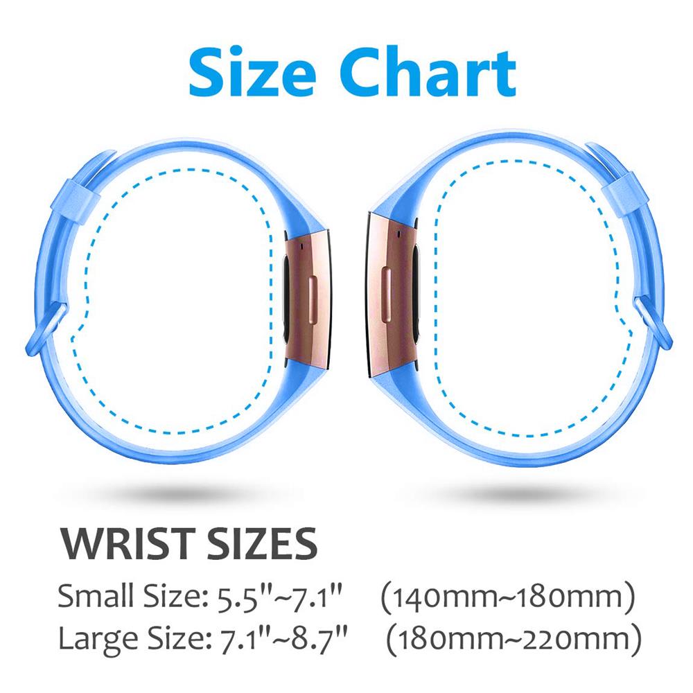 S Band Gr. Ersatzband Fitness Fitbit Charge Silikon Armband Charge für Sport 4 Ersatzarmband 3,