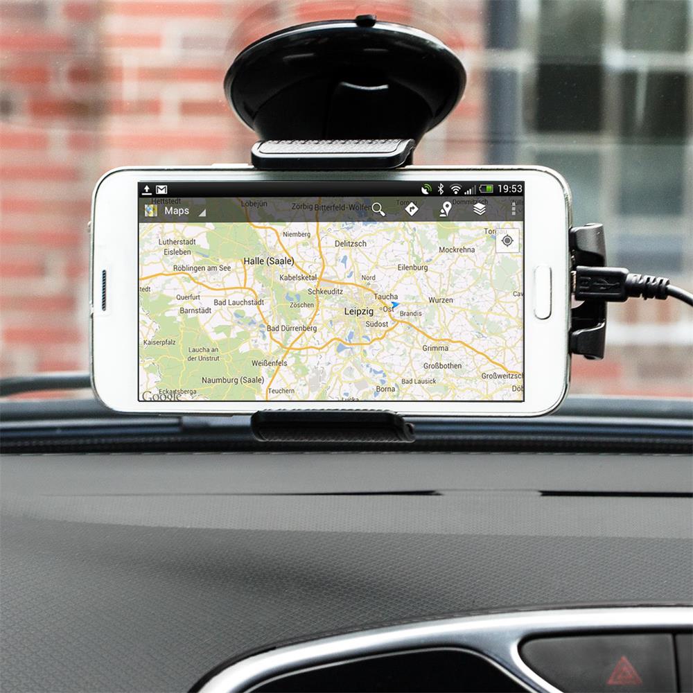 Auto Tablet Halterung Universal Armaturenbrett Windschutzscheibe Auto  Telefon Halter 360 Drehgelenk mit Saugnapf (ruipei)