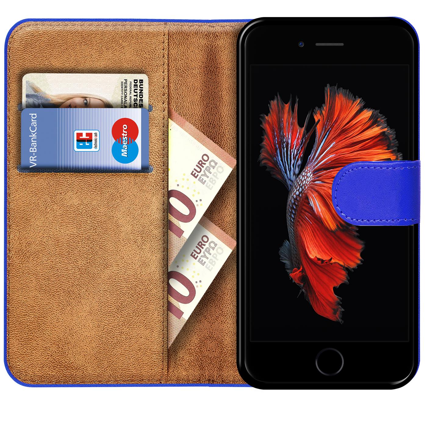 Book Case für iPhone 6 6s Hülle Flip Cover Handy Tasche Schutz Hülle Etui Schale - Bild 9 von 22