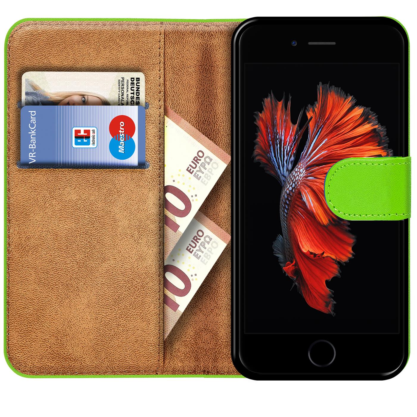 Book Case für iPhone 6 6s Hülle Flip Cover Handy Tasche Schutz Hülle Etui Schale - Bild 12 von 22