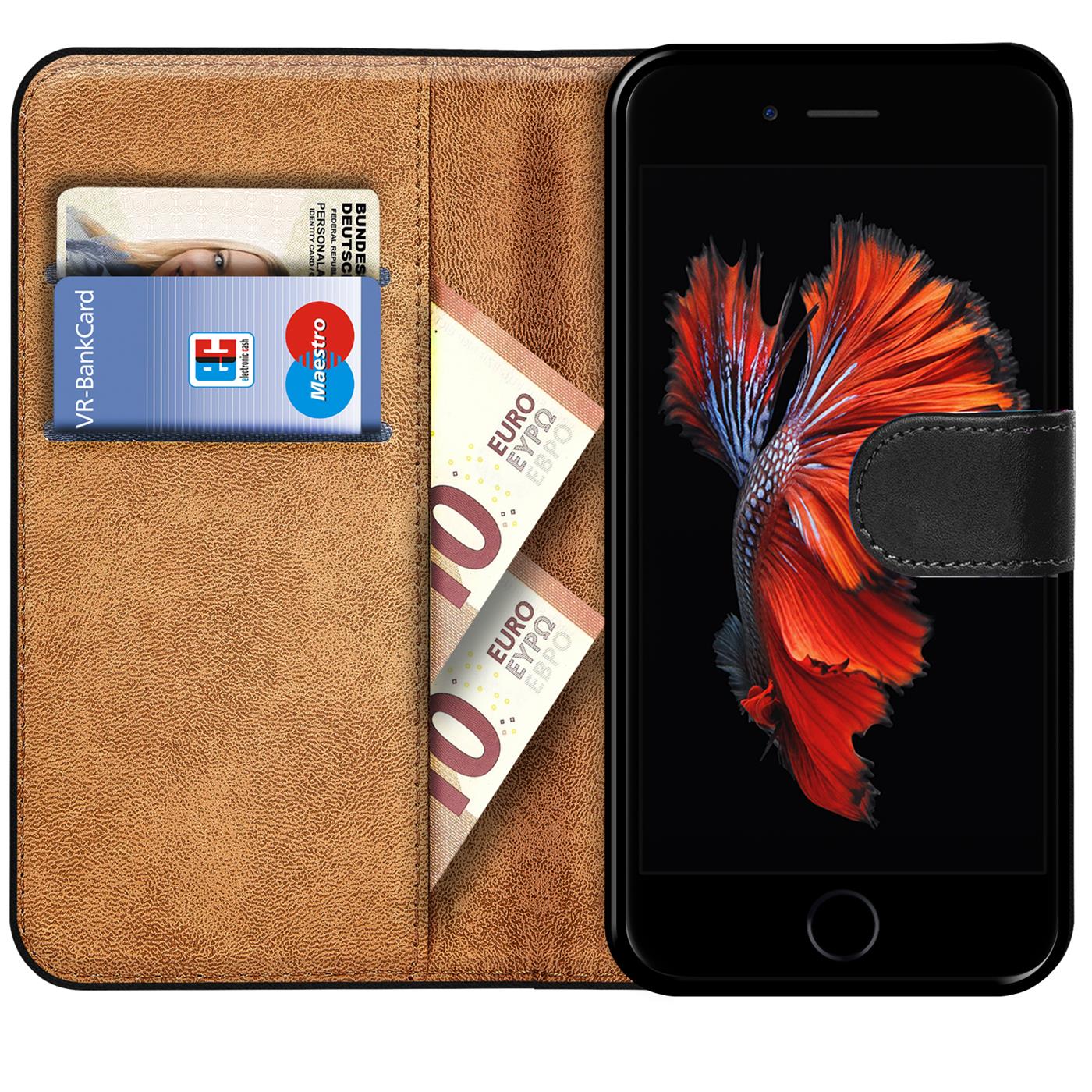 Book Case für iPhone 6 6s Hülle Flip Cover Handy Tasche Schutz Hülle Etui Schale - Bild 21 von 22