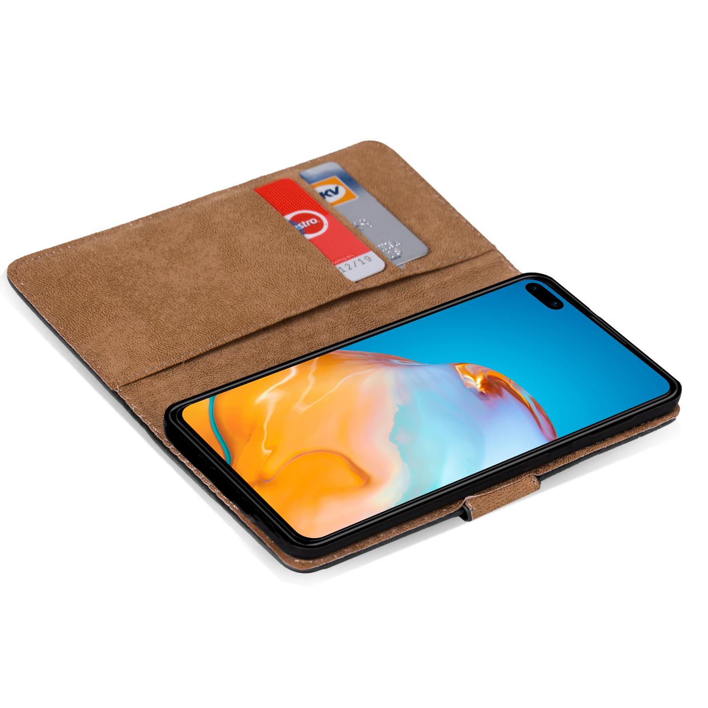 Schutzhülle Für Google HTC LG Motorola Handy Tasche Slim Flip Case Book Cover