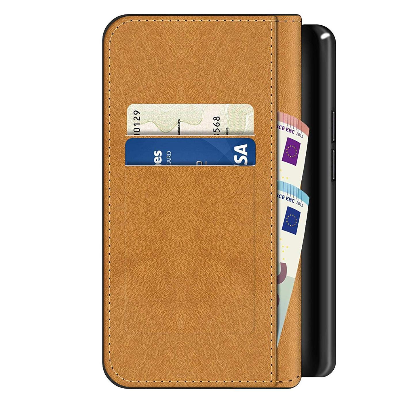 Schutzhülle Für Google HTC LG Motorola Handy Tasche Slim Flip Case Book Cover