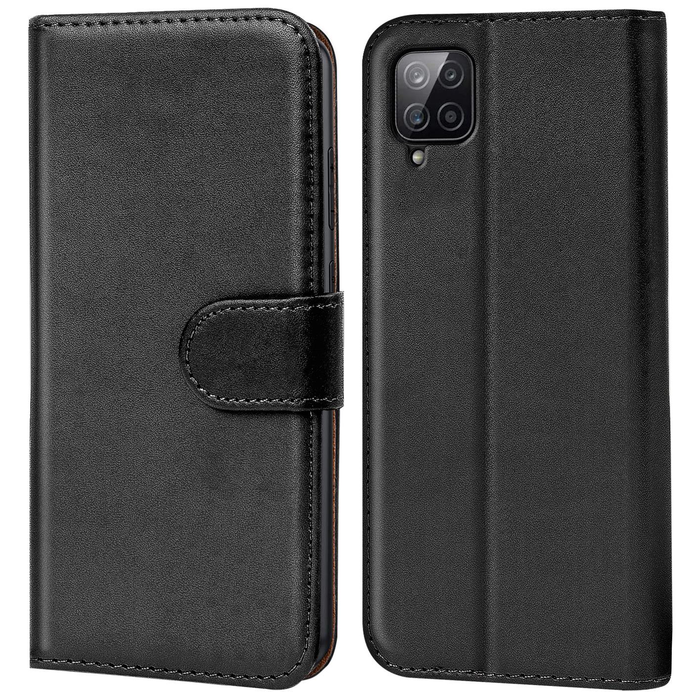 Book Case für Samsung Galaxy A12 M12 Hülle Tasche Flip Cover Handy Schutz Hülle