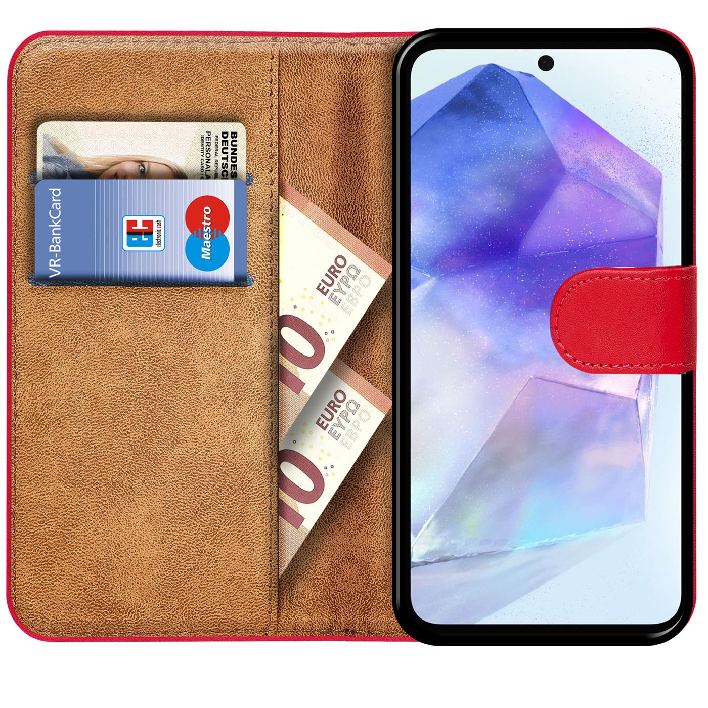 Housse Book Case pour Samsung Galaxy A56 5G housse étui à rabat housse de protection pour téléphone portable - Photo 21/22