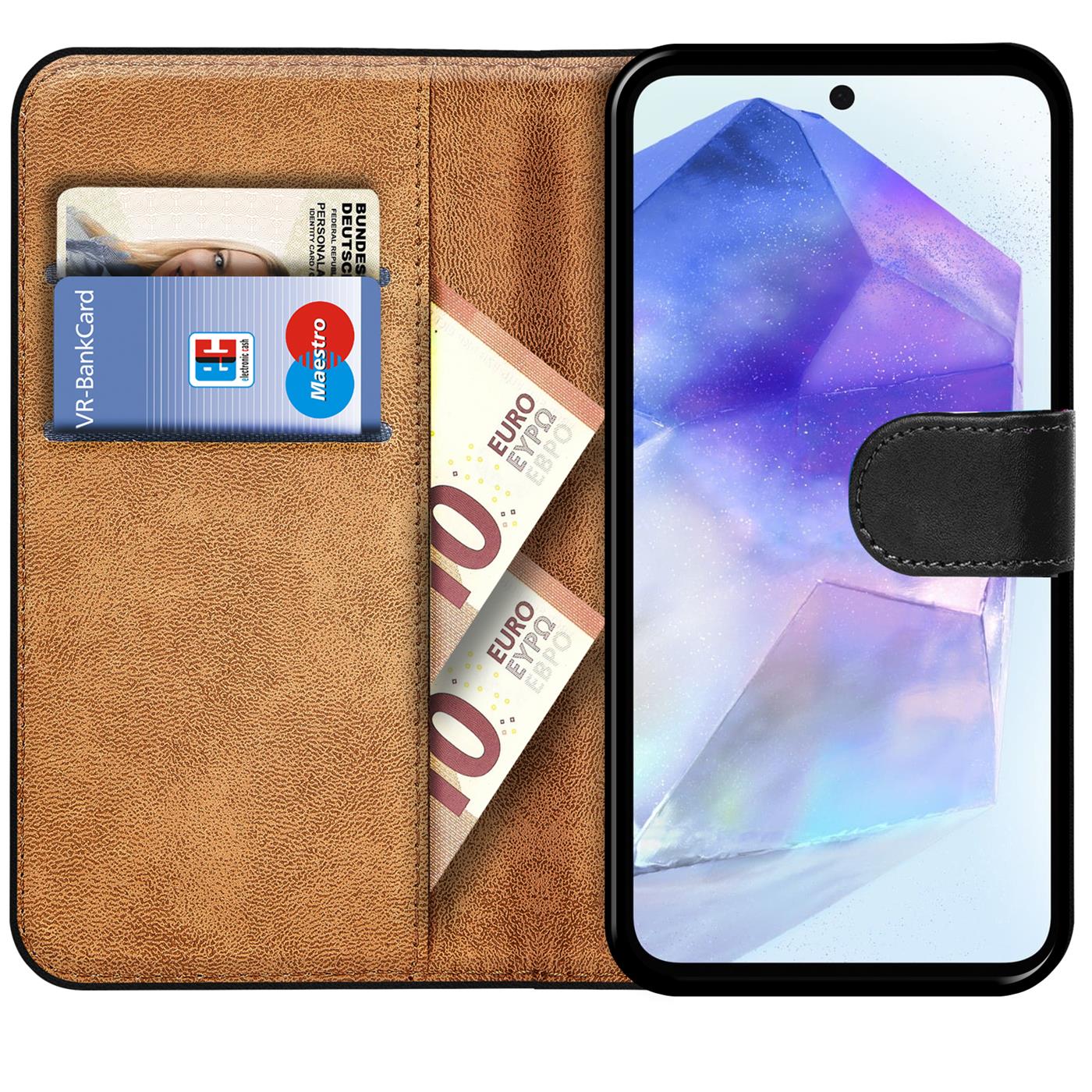 Housse Book Case pour Samsung Galaxy A56 5G housse étui à rabat housse de protection pour téléphone portable - Photo 18/22