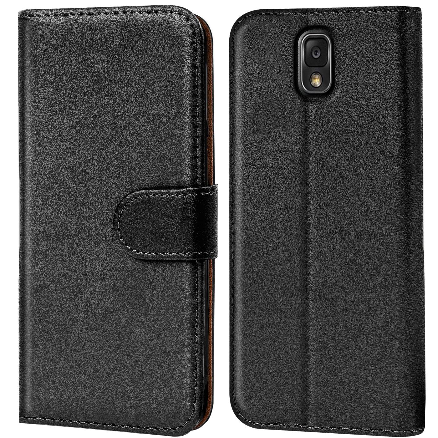 Book Case für Samsung Galaxy Note 3 Hülle Tasche Flip Cover Handy Schutz Hülle