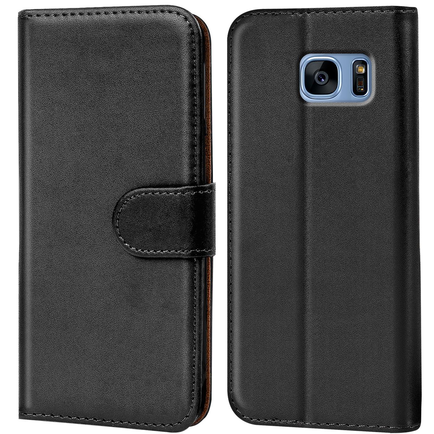 Grandoin Galaxy S7 Edge Hülle Handyhülle im Brieftasche-Stil für Samsung Galaxy S7 Edge Handytasche PU Leder Flip Cover 3D Bunte Muster Book Case Schutzhülle Etui Case Panda 