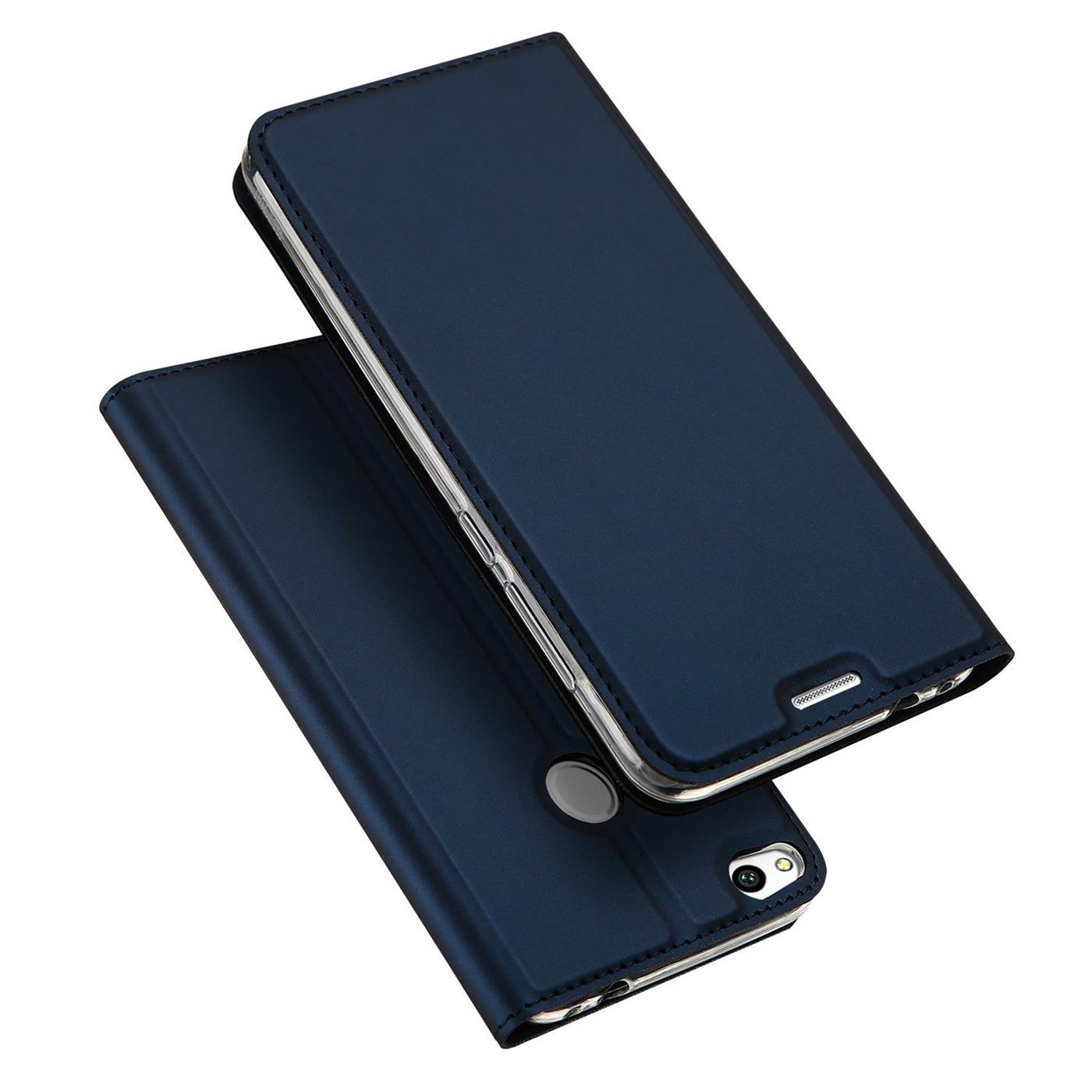 Handy Hülle für Huawei P8 Lite 2017 Book Case Schutzhülle Tasche Slim Flip Cover