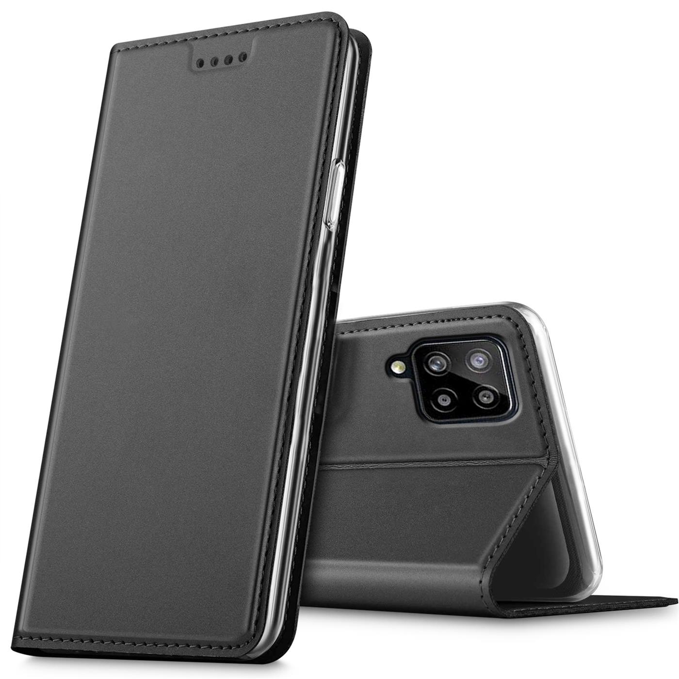 Schutz Hülle Für Samsung Galaxy A12 M12 Flip Case Handy Tasche Klapphülle Slim