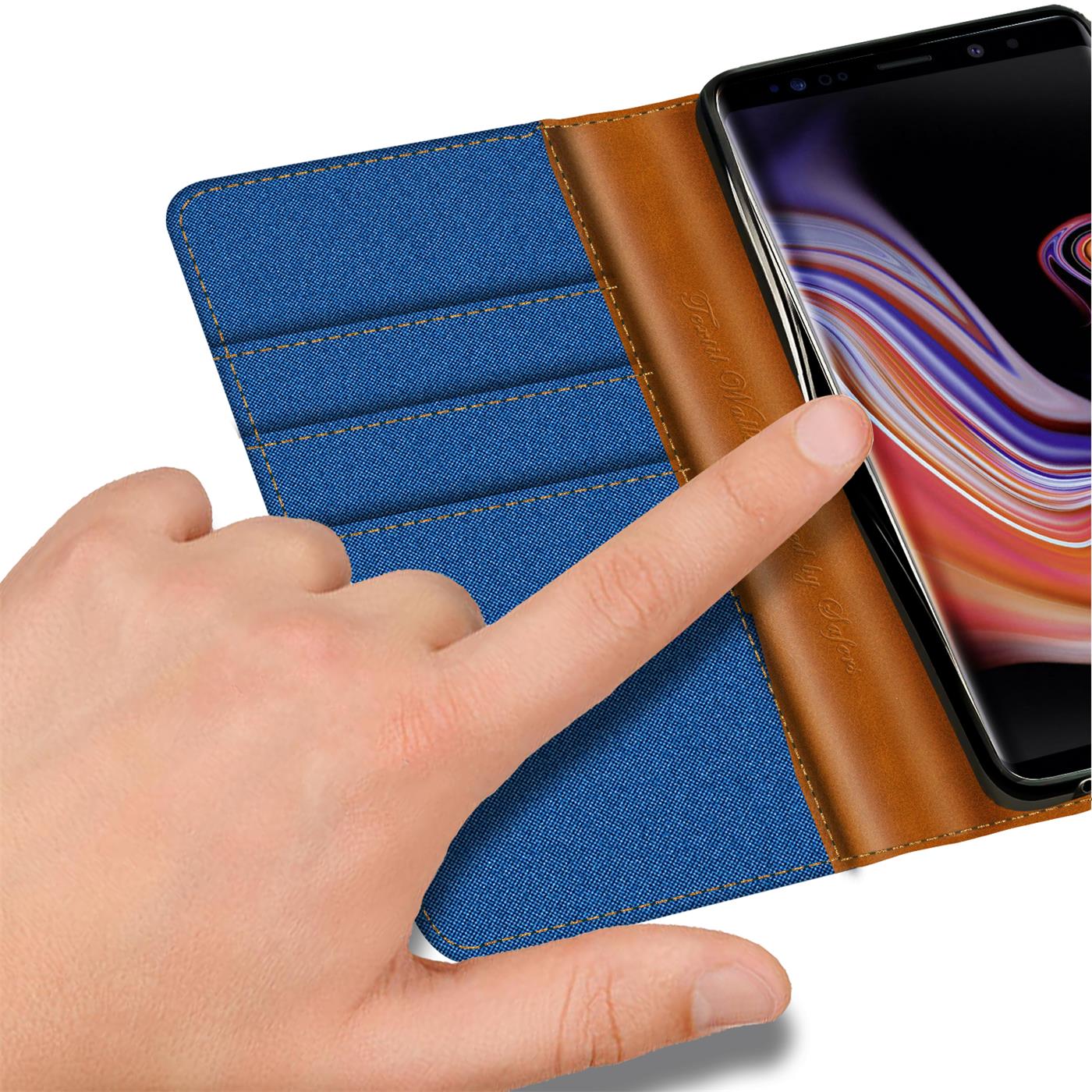 Miniaturansicht 19  - Handy Hülle für Samsung Galaxy Note 9 Tasche Wallet Flip Case Schutz Hülle Cover