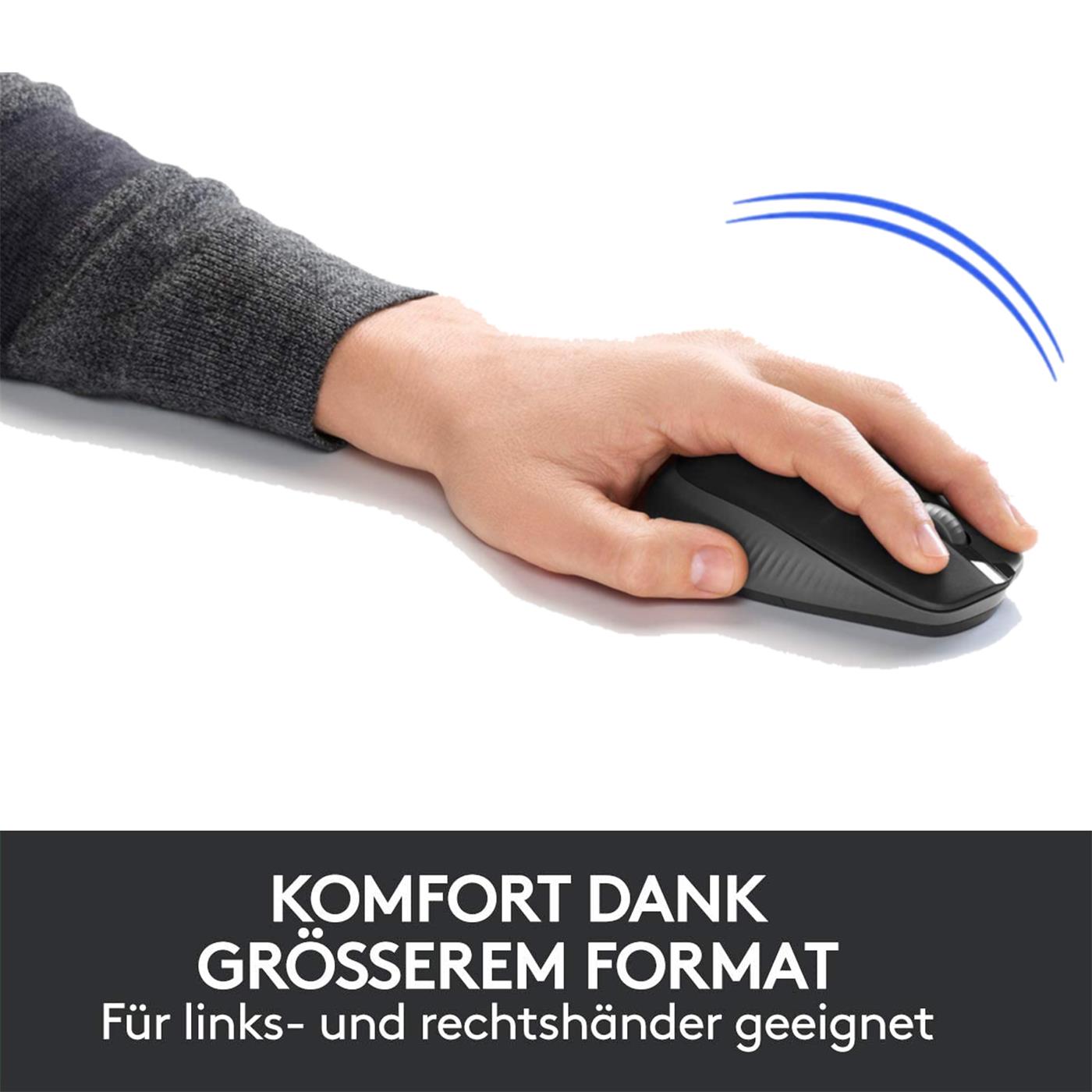 Logitech Funkmaus Kabellos Wireless Mouse USB Kabel Maus PC Mac Notebook Laptop