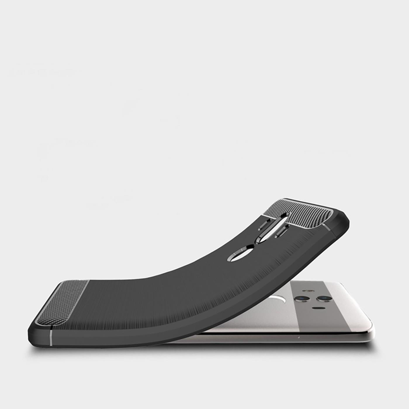 Hülle Carbon für Huawei Mate 10 Pro Schutzhülle Handy Case TPU Cover Handyhülle