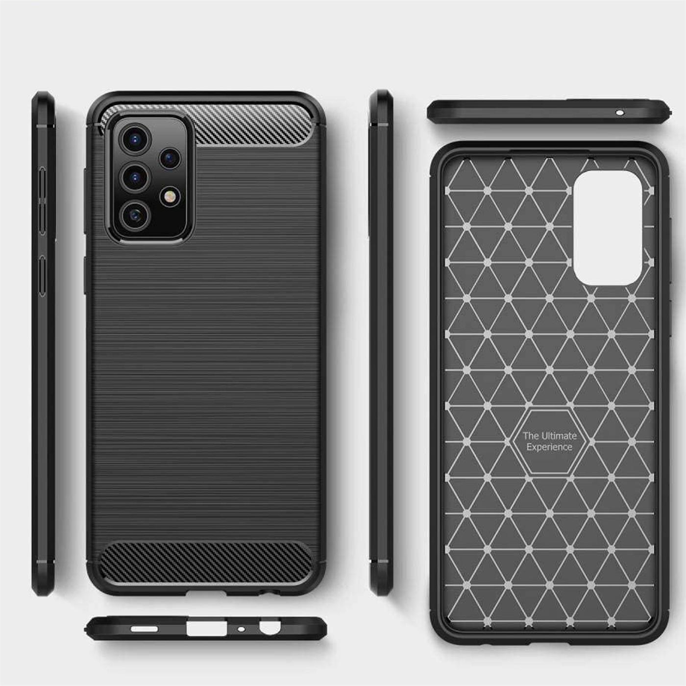 Indexbild 9 - Hülle Carbon für Samsung Galaxy A52 Schutzhülle Handy Case TPU Cover Handyhülle