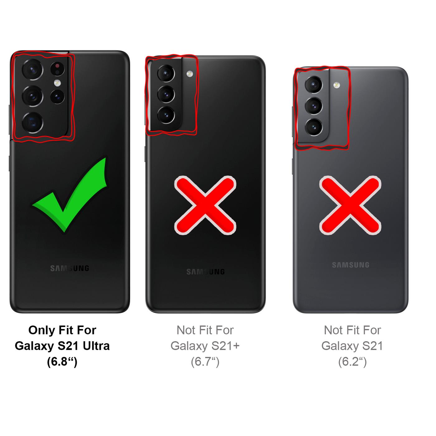 Indexbild 16 - Handyhülle für Samsung Galaxy S21 Ultra Hülle Schutzhülle Kartenfach Slim Case