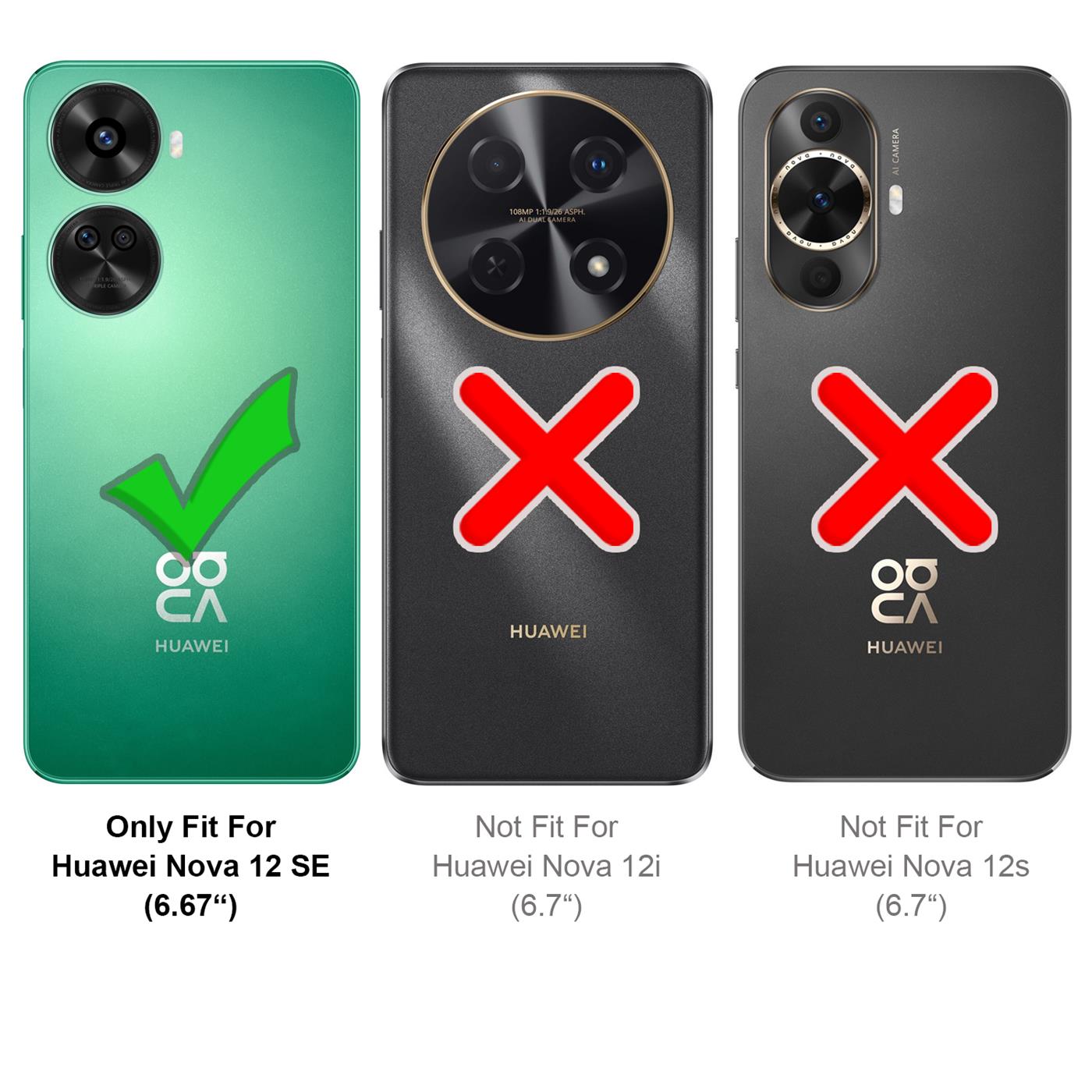 Schutz Hülle für Huawei Nova 12 SE Case Silikon Handy Hülle Slim Cover