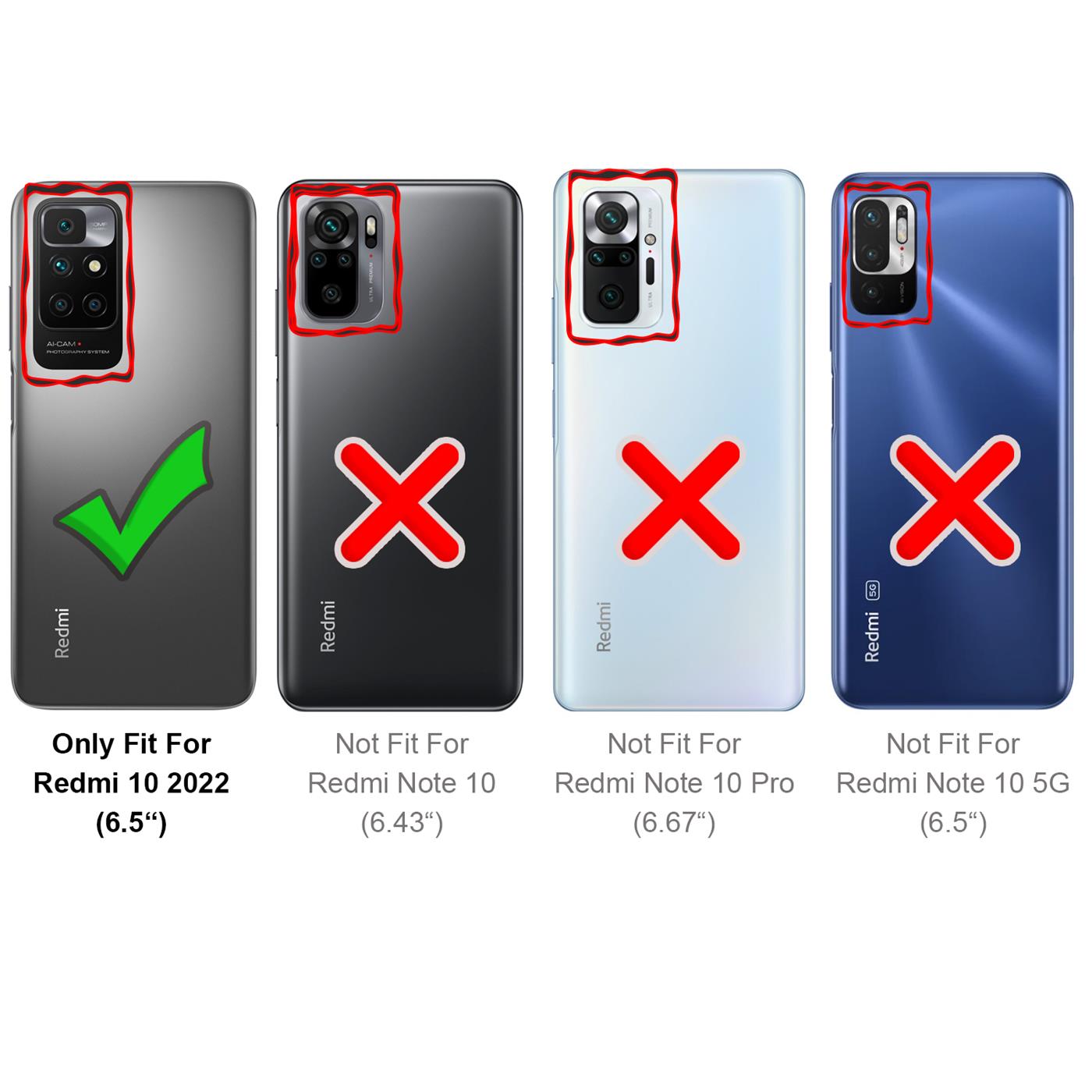 Schutz Hülle für Xiaomi Redmi 10 2022 Case Silikon Handy Hülle Slim Cover