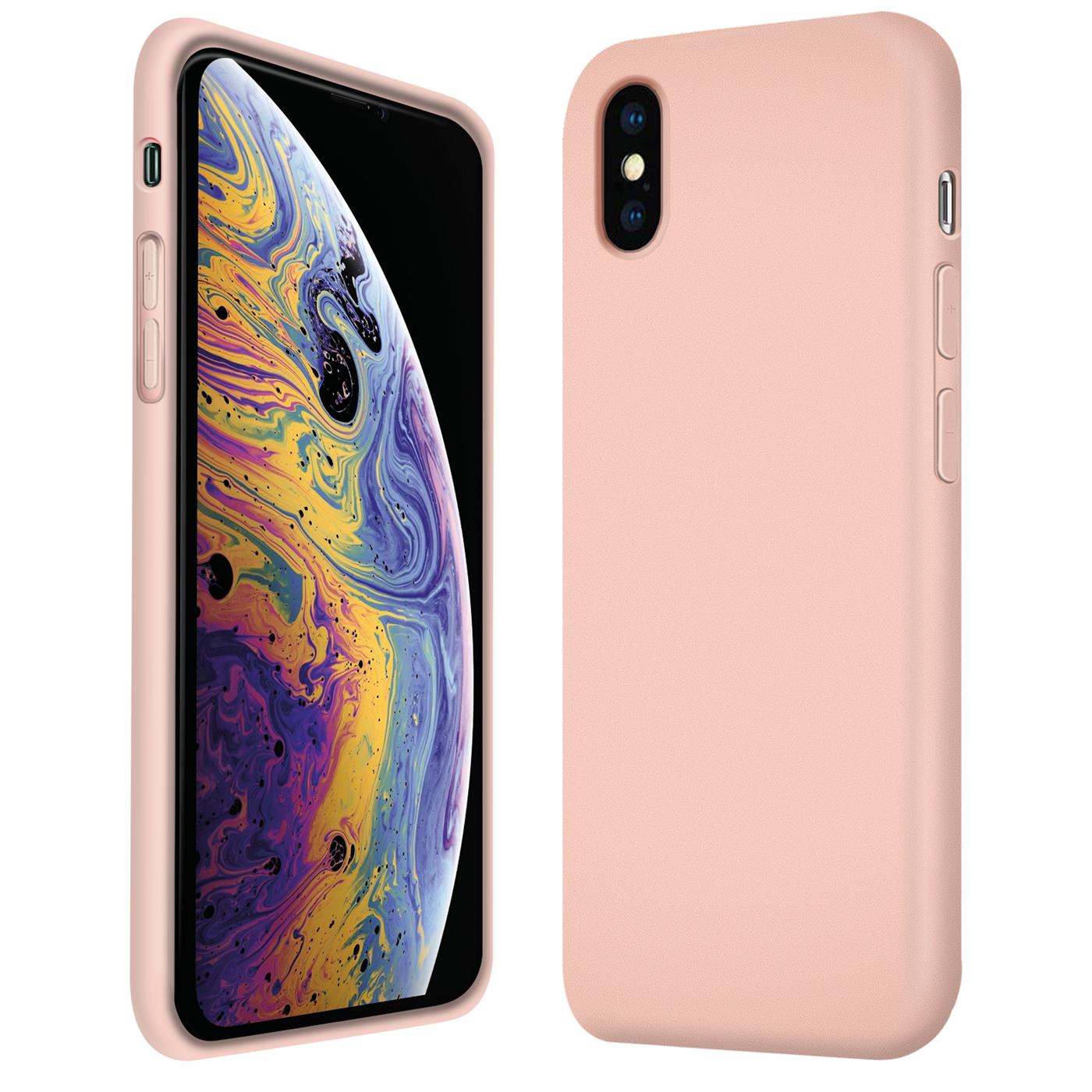 Schutzhülle Silikon Hülle Für Apple iPhone X Xs Handy Tasche Case Cover matt