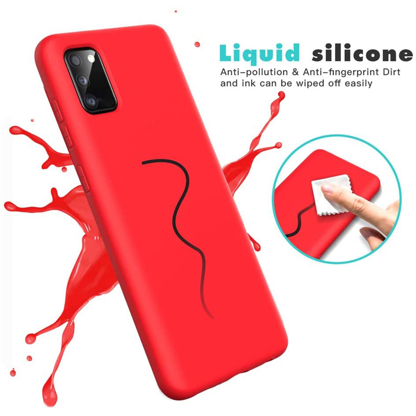 Hülle für Samsung Galaxy A41 Handy Schutz Cover Silikon Case Handyhülle