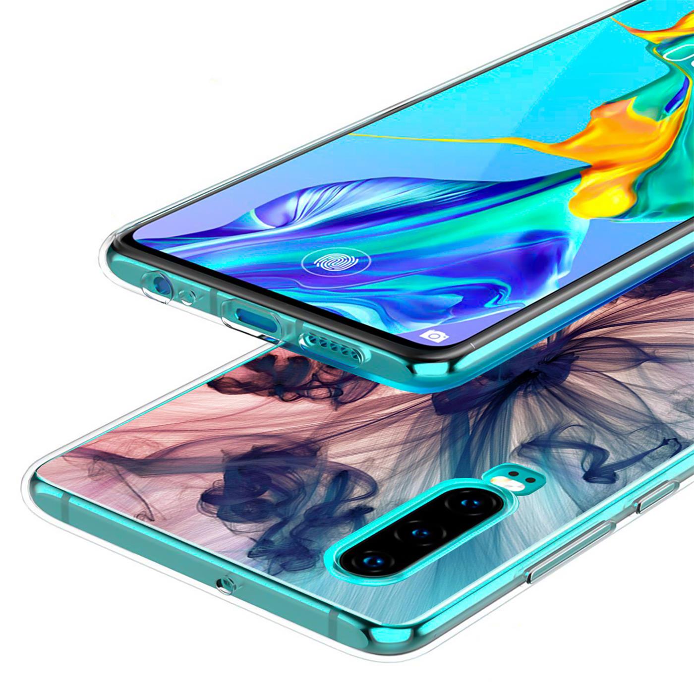 Schutzhülle Mit Displayschutz Für Huawei P30 Pro – Rutschfest, Stoßsicher, Dunkelrosa