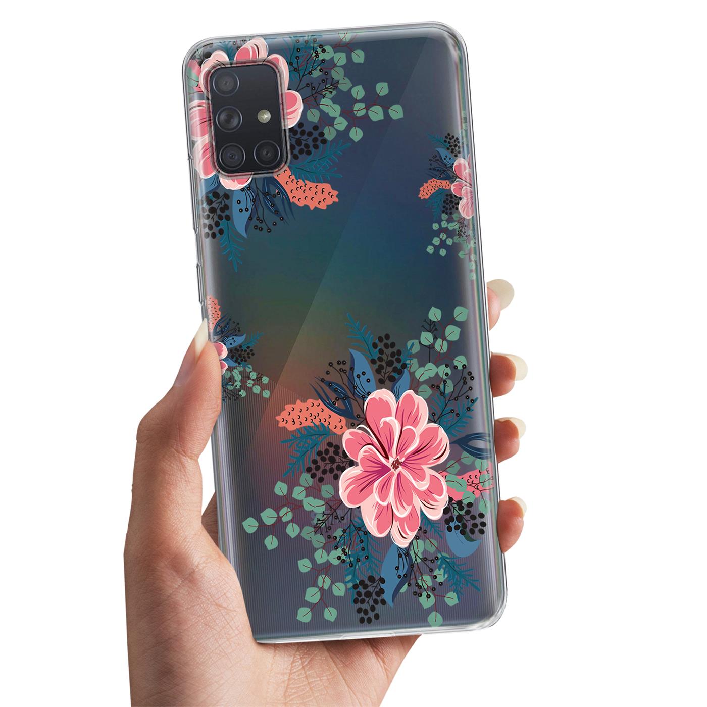 Handy Case für Samsung Galaxy A41 Hülle Silikon Muster Schutz Cover