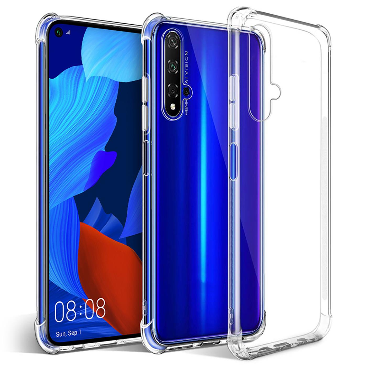Custodia In Silicone TPU Per Huawei Nova 5T – Morbida, Sottile E Antigraffio, Colore Nero