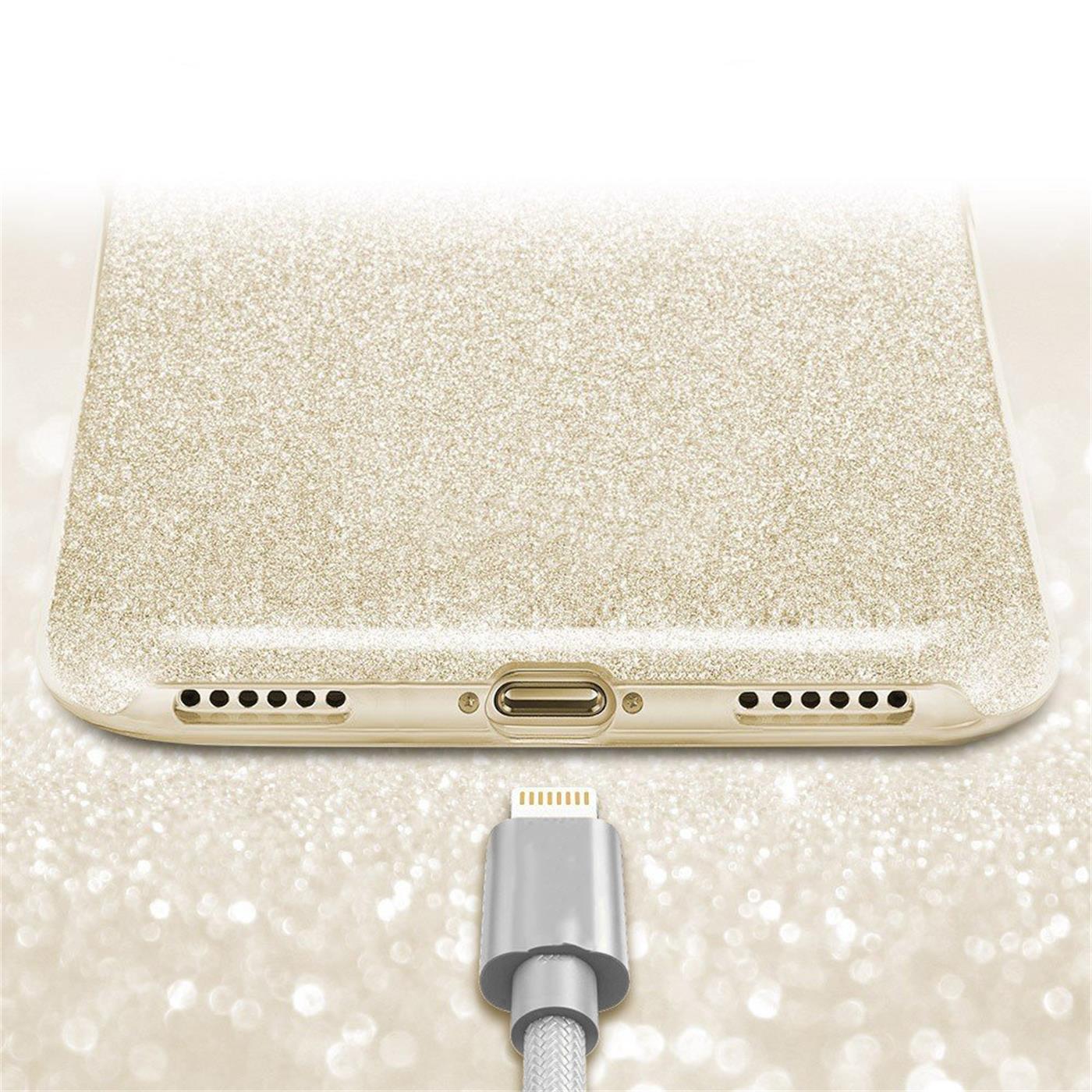 Glitzer Hülle für iPhone Huawei Samsung Cover Funkel Effekt Silikon Handyhülle