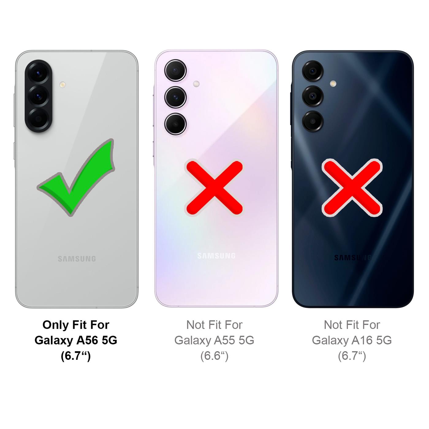 Handy Case für Samsung Galaxy A56 5G Hülle Transparent Slim Handyhülle Cover - Bild 10 von 10