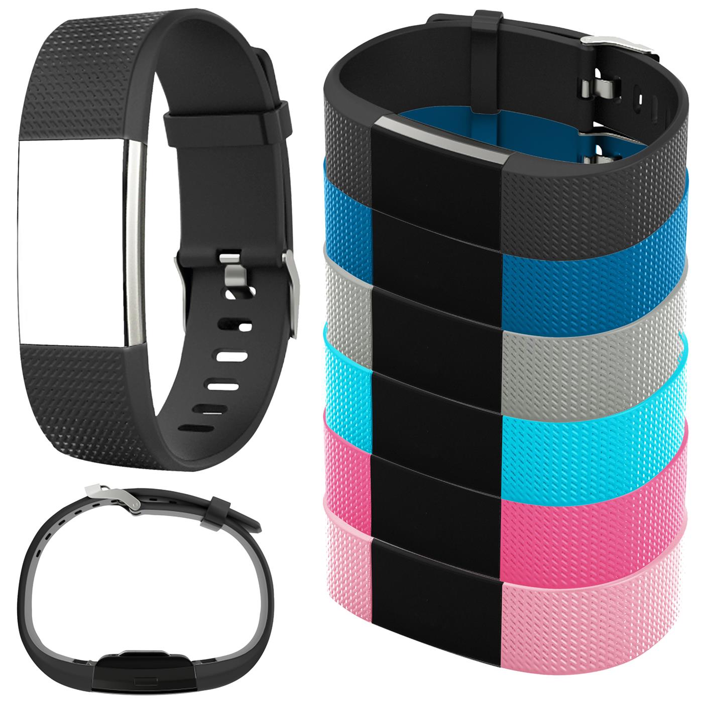 Miniaturansicht 3  - Silikon Sport Armband für Fitbit Ersatzarmband TPU Fitness Uhren Band Größe S L