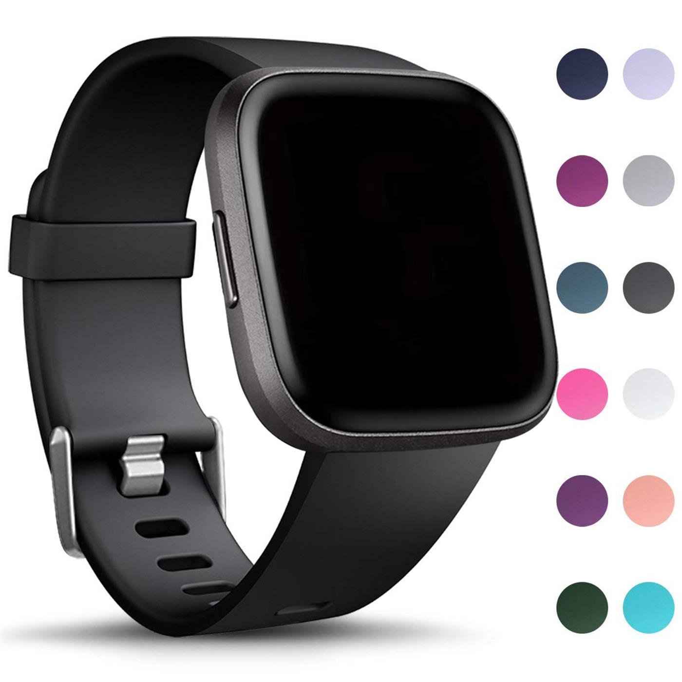 Fitbit Versa Gr S L Ersatz Silikon Armband Uhren Sport Band Fitness Tracker 