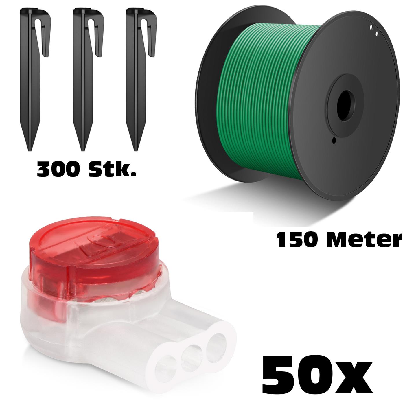 Miniaturansicht 18  - Kabelverbinder Erdspiesse Erdnägel Begrenzungskabel Draht Kabel für Rasenroboter