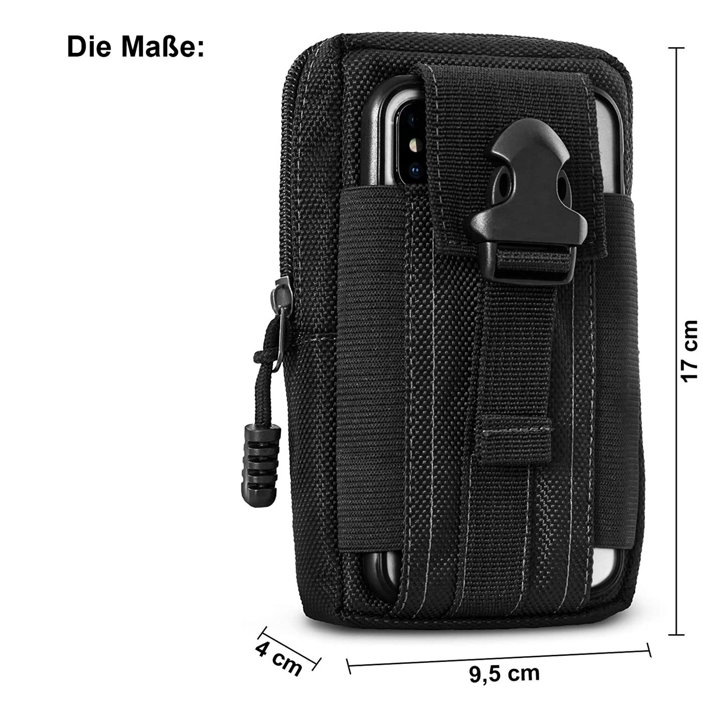 Indexbild 6 - Gürtel Tasche Für Samsung Galaxy Handy Hülle Schutzhülle Case Clip Etui Nylon