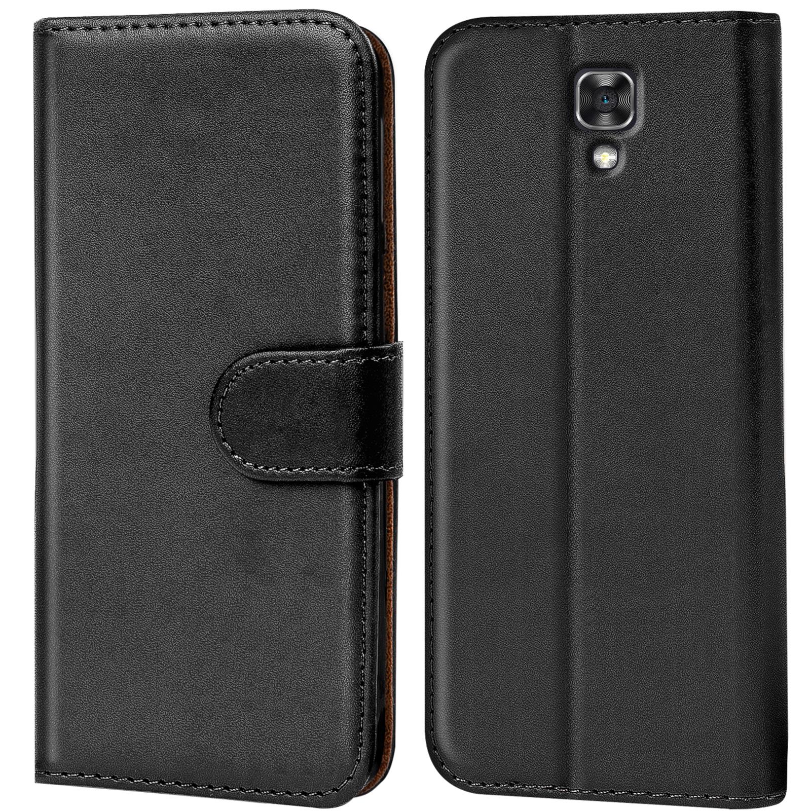Wallet Case für LG X Screen Handy Book Cover Flip Tasche Schutzhülle slim