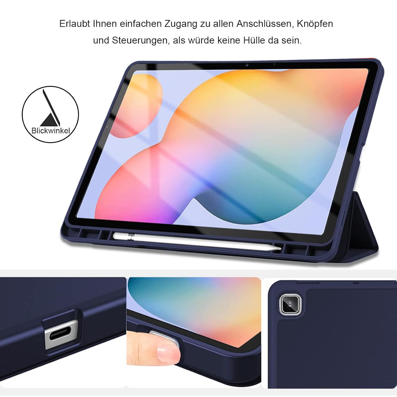 Tablet Smart Cover für Samsung Galaxy TAB Schutzhülle Case Tasche aufstellbar - Afbeelding 12 van 18