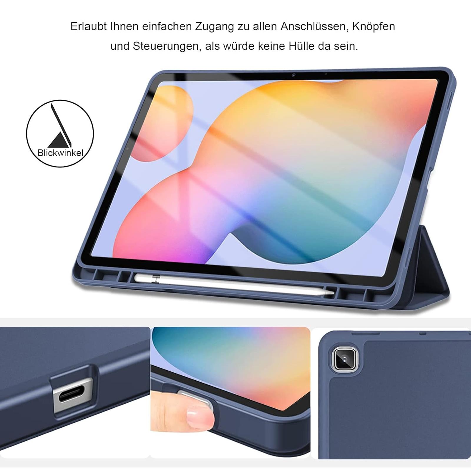 Tablet Smart Cover für Samsung Galaxy TAB Schutzhülle Case Tasche aufstellbar - Afbeelding 10 van 18
