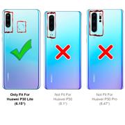 Fullscreen 2x Panzerfolie für Huawei P30 Lite Folie Displayschutz Schutzfolie Schocksicher